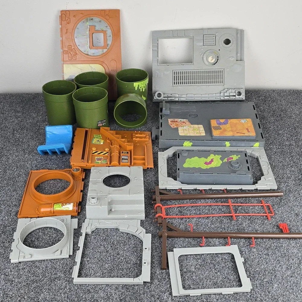 VTG 1989 TMNT Mutant Ninja Turtles Playmates Sewer Lair Playset Near Complete S